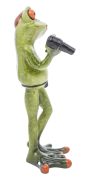 FIGURKA ŻABA FRYZJERKA