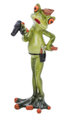 FIGURKA ŻABA FRYZJERKA