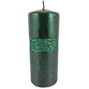 ŚWIECA QUEEN EVO WALEC 7X17,5 CM ZIELONY