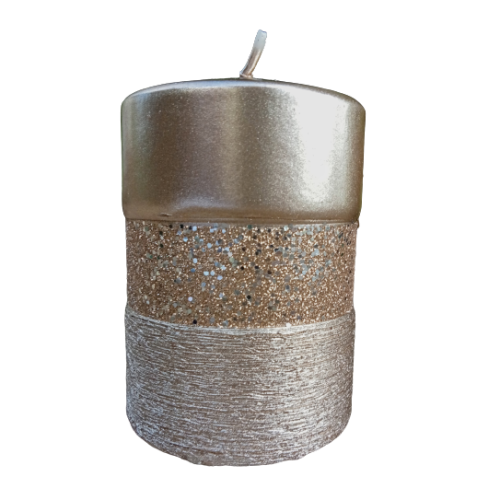 ŚWIECA QUEEN EVO WALEC 7X10 CM SZAMPAN