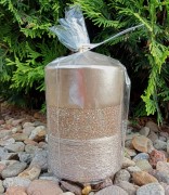 ŚWIECA QUEEN EVO WALEC 7X10 CM SZAMPAN