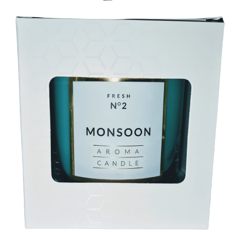 ZAPACHOWA ŚWIECA WOSKOWA W SZKLE CLASSIC MONSOON