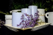 ZESTAW 3 ŚWIEC ZAPACHOWYCH LAVENDER LAWENDOWY