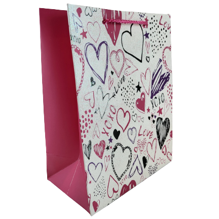 TOREBKA UPOMINKOWA 23X10X18 CM MIX SERCA