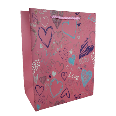 TOREBKA UPOMINKOWA 23X10X18 CM MIX SERCA