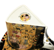 KOMPLET 2 FILIŻANEK KLIMT POCAŁUNEK W SERCU