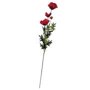 SZTUCZNA ROŚLINA MAK GAŁĄZKA 72 CM
