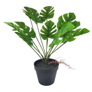 SZTUCZNA ROŚLINA DEKORACYJNA MONSTERA W DONICZCE 40 CM