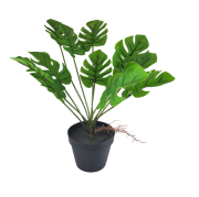 SZTUCZNA ROŚLINA DEKORACYJNA MONSTERA W DONICZCE 40 CM