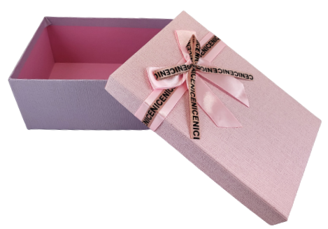 PUDEŁKO PREZENTOWE 2 KOLORY MIX M 21X14X8 CM