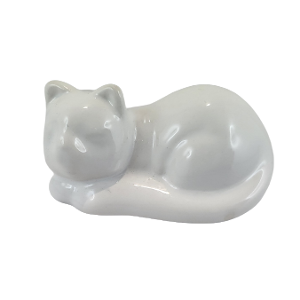 FIGURKA KOT CERAMICZNY BIAŁY lub CZARNY