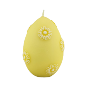 ŚWIECA JAJKO MARGARETKA DUŻE ŻÓŁTE WIELKANOCNE 11CM