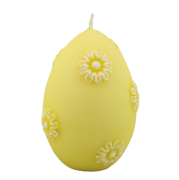 ŚWIECA JAJKO MARGARETKA DUŻE ŻÓŁTE WIELKANOCNE 11CM