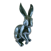 KRÓLIK CERAMICZNY SIEDZĄCY ZIELONY