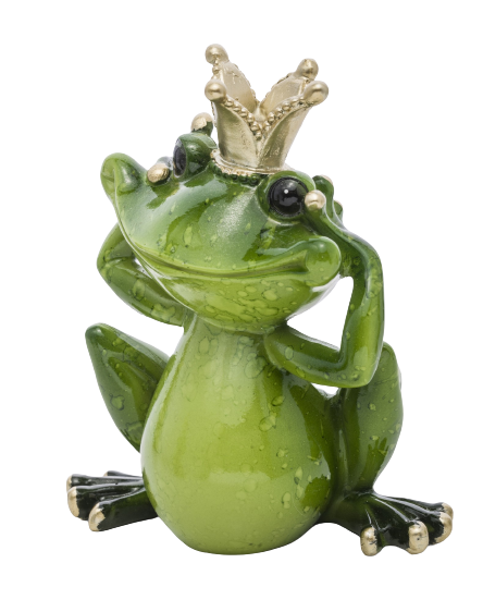 FIGURKA ŻABY ŻABA W KORONIE NA SZCZĘŚCIE MIX 3 WZORY do wyboru