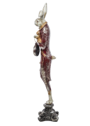 FIGURKA KRÓLIK ZAJĄC Z ZEGAREM