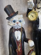 FIGURKA KOT Z ZEGARKIEM ZEGAREM