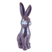 KRÓLIK CERAMICZNY SIEDZĄCY LAWENDOWY PERŁOWY