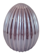 JAJKO CERAMICZNE LAWENDOWE KARBOWANE 17CM