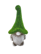 CERAMICZNY KRASNAL W ZIELONEJ CZAPCE 17cm