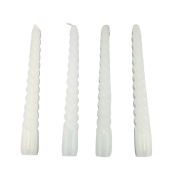 ZESTAW 4 ŚWIEC TWIST BIAŁE H19 FI2,2