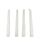 ZESTAW 4 ŚWIEC TWIST BIAŁE H19 FI2,2