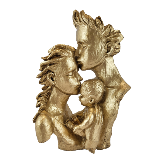 FIGURKA RODZINA ZŁOTA 30CM