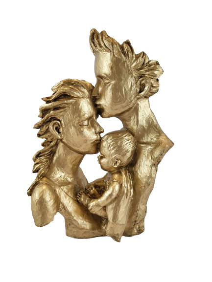 FIGURKA RODZINA ZŁOTA 30CM