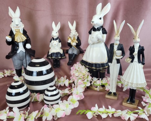 JAJKO CERAMICZNE BIAŁO - CZARNE W PASKI 9CM