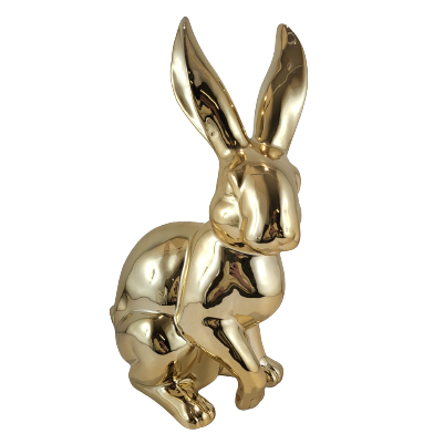 KRÓLIK CERAMICZNY ZŁOTY