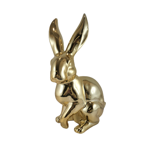 KRÓLIK CERAMICZNY ZŁOTY