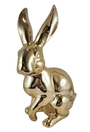 KRÓLIK CERAMICZNY ZŁOTY