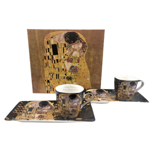 KLIMT KOMPLET 2 FILIŻANEK DO ESPRESSO W PUDEŁKU 80ML