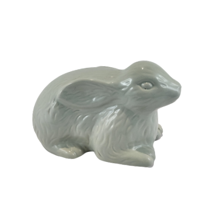 ZAJĄC CERAMICZNY LEŻĄCY ZIELONY