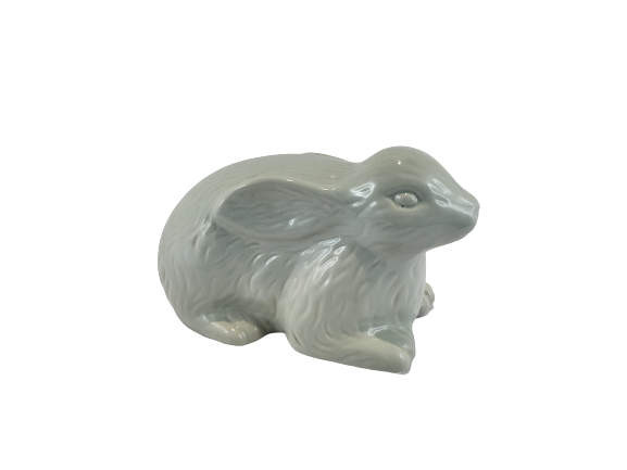 ZAJĄC CERAMICZNY LEŻĄCY ZIELONY