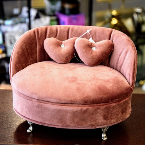 SZKATUŁKA SOFA BRUDNY RÓŻ