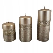 ŚWIECA QUEEN EVO WALEC SZAMPAŃSKI FI7 H18