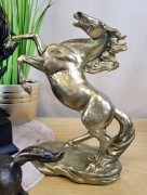 FIGURKA KOŃ STOJĄCY DĘBA ZŁOTO