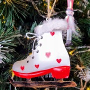 ZAWIESZKA METALOWE WISZĄCE ŁYŻWY ŚWIĘTA