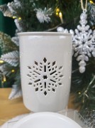 CERAMICZNY KOMINEK ZAPACHOWY NA OLEJKI ŚNIEŻYNKA