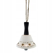 METALOWY DZWON DZWONEK WISZĄCY SERCA