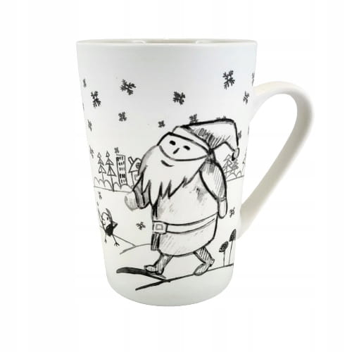 PORCELANOWY KUBEK Z MIKOŁAJEM 435 ML ŚWIĘTA