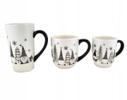 CERAMICZNY KUBEK ŚWIĄTECZNY Z MIKOŁAJEM KRASNALEM