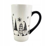 CERAMICZNY KUBEK ŚWIĄTECZNY Z MIKOŁAJEM KRASNALEM