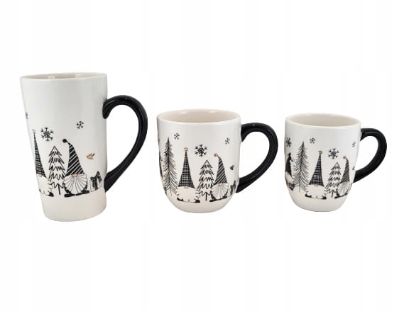 CERAMICZNY KUBEK ŚWIĄTECZNY Z MIKOŁAJEM KRASNALEM