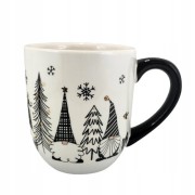 CERAMICZNY KUBEK ŚWIĄTECZNY Z MIKOŁAJEM KRASNALEM