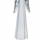 ANIOŁ METALOWY MODLĄCY SIĘ BIAŁY 16,5 CM