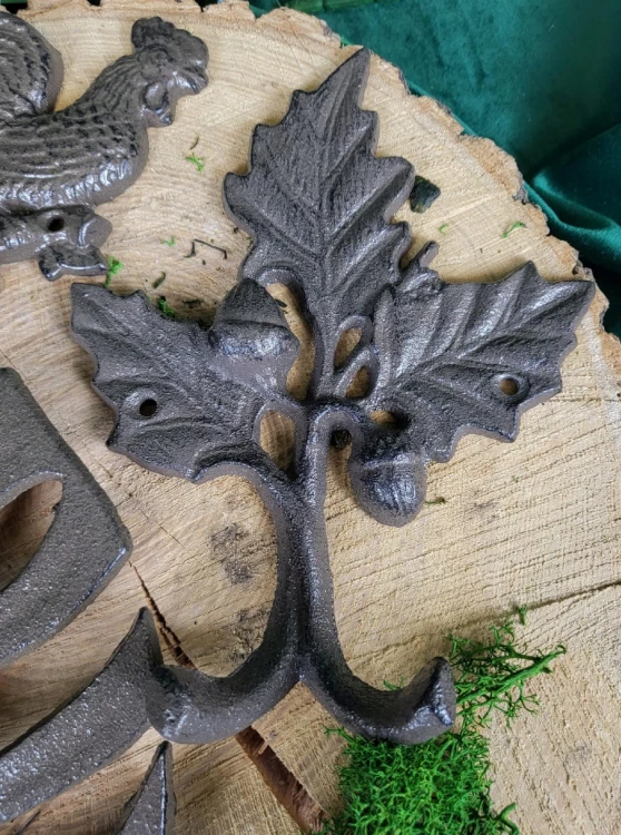 HACZYK PODWÓJNY ŻELIWNY LIŚCIE