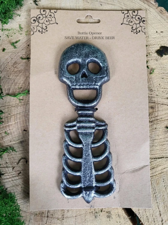 OTWIERACZ Z ŻELIWA DO BUTELEK SZKIELET SREBRNY