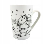 PORCELANOWY KUBEK Z MIKOŁAJEM 435 ML ŚWIĘTA